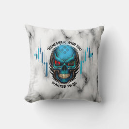 Cojín Decorativo Motivación Comercial | Calavera y Mármol | Recuerd