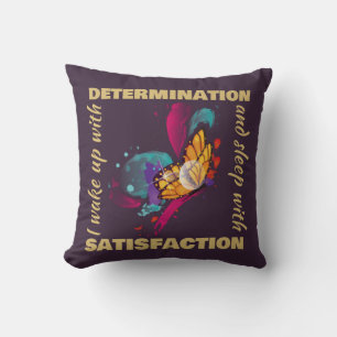 Cojín Decorativo Motivación de mariposa de color de agua suave
