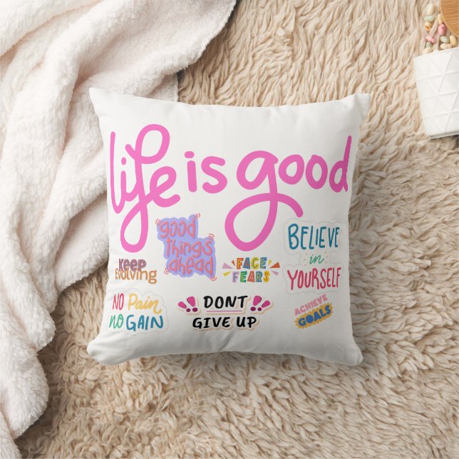 Cojín decorativo motivacional (Manta)