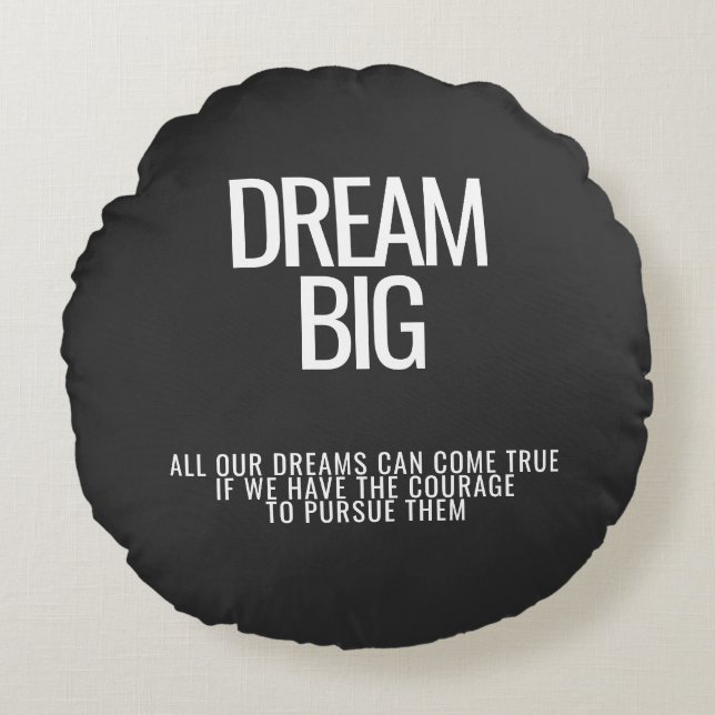 Cojín decorativo Motivacional de Sueño Grande (Anverso)