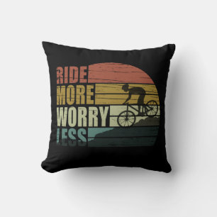 Cojín Decorativo Motivador Ciclista De Bicicleta - Citas Divertidas