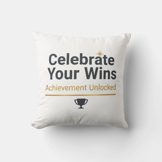 Cojín Decorativo Motivational Success Gift  (Anverso)