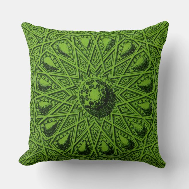 Cojín Decorativo motivo antiguo de Oriente Medio (Anverso)