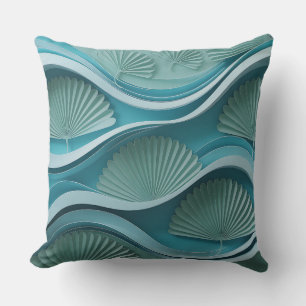 Cojín Decorativo Motivo de Batik 3D del Abanico de Agua de Klungkun