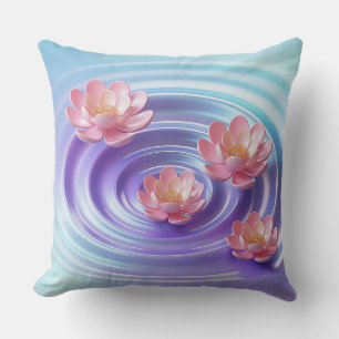 Cojín Decorativo Motivo de Batik en 3D de Flor de Tirta