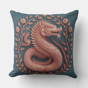 Cojín Decorativo Motivo de Batik en relieve 3D de Vid Nāga