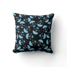 Motivo de repetición azul y negro | Patrón de crán
