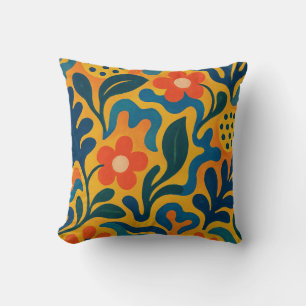 Cojín Decorativo Motivo del patrón de collarín del jardín retro div