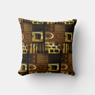 Cojín Decorativo Motivo geométrico afrocentrico • Contemporáneo 