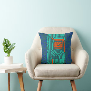 Cojín Decorativo Motivo gráfico geométrico afrocentrico