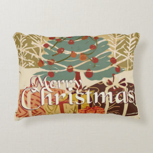 Cojín Decorativo Motivo navideño, con regalos bajo el árbol de Navi