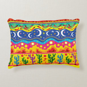 Cojín Decorativo Motivos Brillantes del Desierto