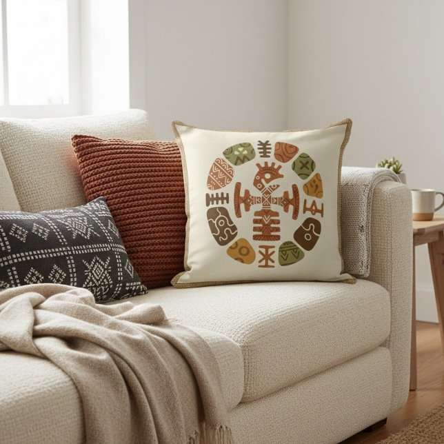 Cojín Decorativo Motivos Étnicos Africanos (Subido por el creador)