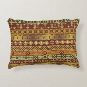 Cojín Decorativo Motivos étnicos africanos, antecedentes ornamental