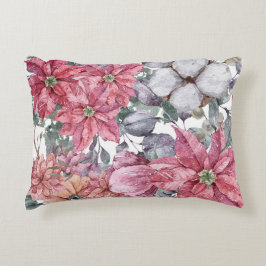 Cojín Decorativo Motivos florales para la temporada de Navidades