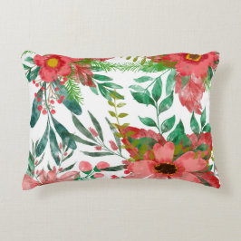 Cojín Decorativo Motivos florales para la temporada de Navidades