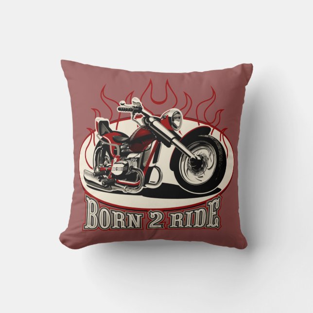 Cojín Decorativo motocicleta personalizado (Anverso)