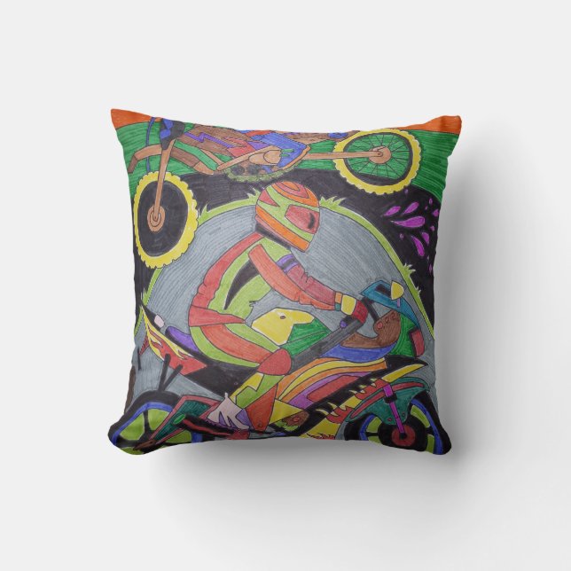 Cojín Decorativo Motocicleta Pillow (Anverso)
