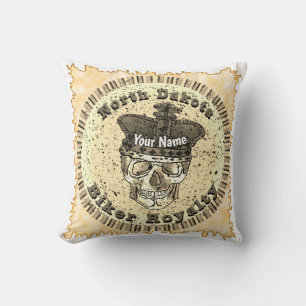 Cojín Decorativo Motociclista de Dakota del Norte