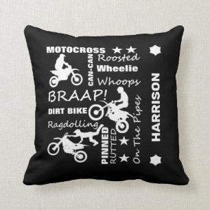 Cojín Decorativo Motocross Biker Supercross Dirt Bike