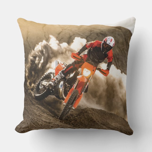 Cojín Decorativo Motocross Rider (Anverso)