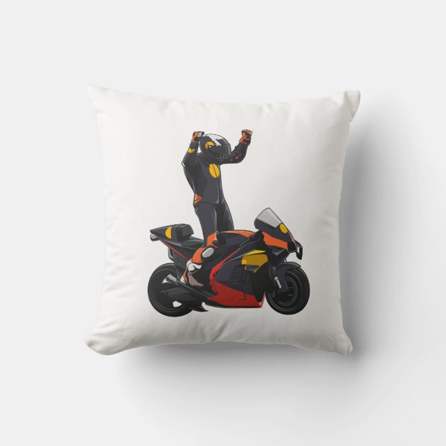 Cojín Decorativo MotoGP KTM realistic style (Anverso)