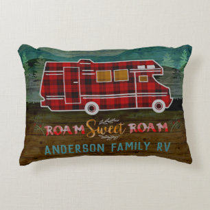 Cojín Decorativo Motorhome rv Camper Travel Van Rustic Personalized