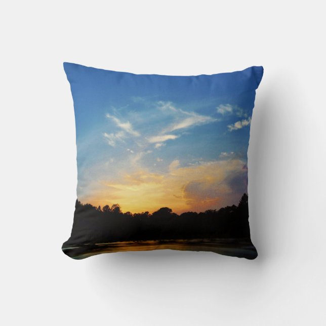 Cojín Decorativo Mountain Lake Sunset (Anverso)