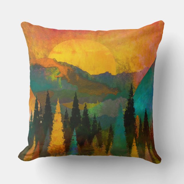 Cojín Decorativo Mountain Sunset (Anverso)
