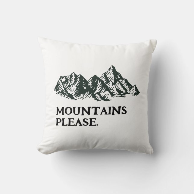 Cojín Decorativo Mountains calling (Anverso)