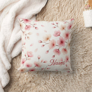 Cojín Decorativo Movimiento Sakura Patrón Continuo Personalizado