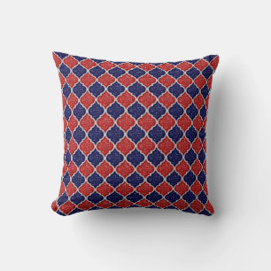 Cojín Decorativo MQF Sequins-Red-White-Dark Blue-Sq PILLOW