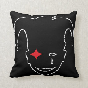 Cojín Decorativo MTJ rojo, negro y blanco