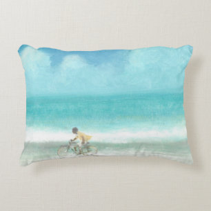 Cojín Decorativo Muchacho en la bicicleta 3