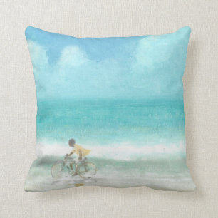 Cojín Decorativo Muchacho en la bicicleta 3