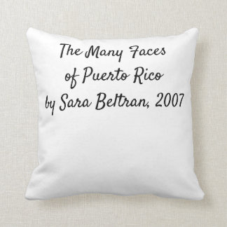Cojín Decorativo Muchas caras de Puerto Rico