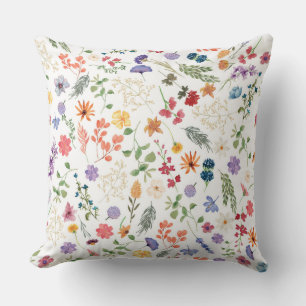 Cojín Decorativo Muchas flores coloridas para decorar tu hogar