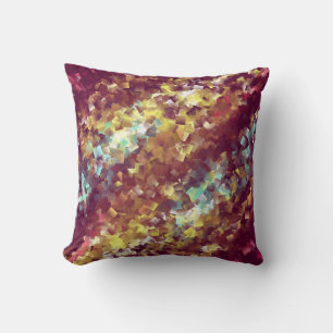 Cojín Decorativo muchos pequeños diamantes grises y azules