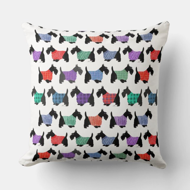 Cojín Decorativo Muchos Scotties (Anverso)