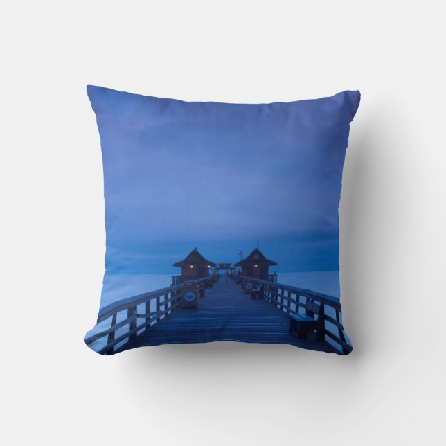Cojín Decorativo Muelle de Nápoles, amanecer (Anverso)