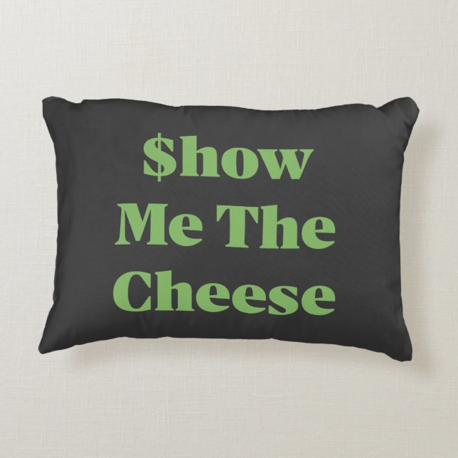 Cojín Decorativo Muéstrame el queso (Reverso)
