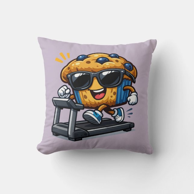 Cojín Decorativo Muffin en la cinta de correr (Anverso)