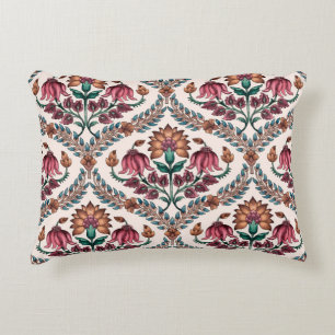 Cojín Decorativo Mughalart tradicional sin soldadura, patrón, flora