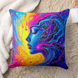 Cojín Decorativo Mujer abstracta adorable