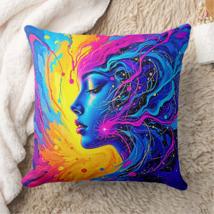 Cojín Decorativo Mujer abstracta adorable
