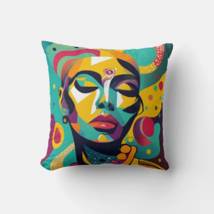 Cojín Decorativo Mujer africana hermosa