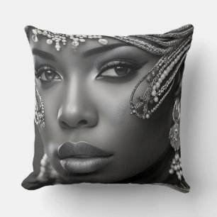 Cojín Decorativo Mujer africana hermosa