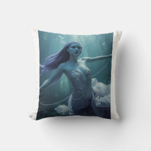 Cojín Decorativo Mujer Alien Eterea – Fantasía del Océano de Crista