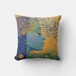 Cojín decorativo Mujer Azul