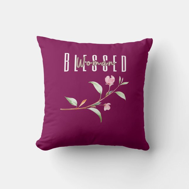 Cojín Decorativo Mujer Bendita (Anverso)